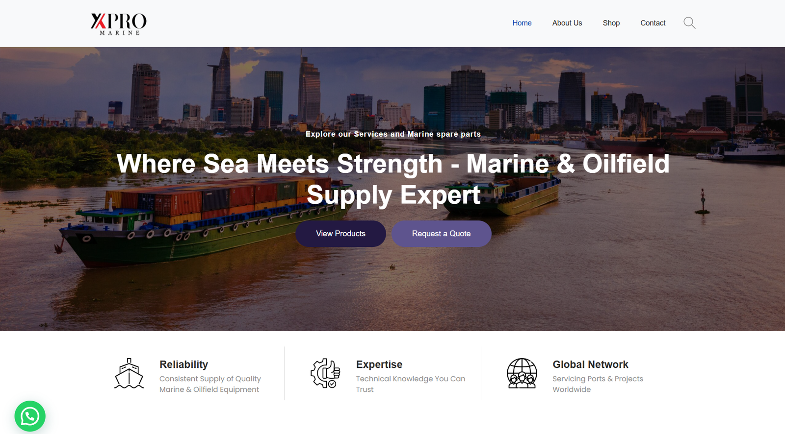 Corporate Marine Solutions Website