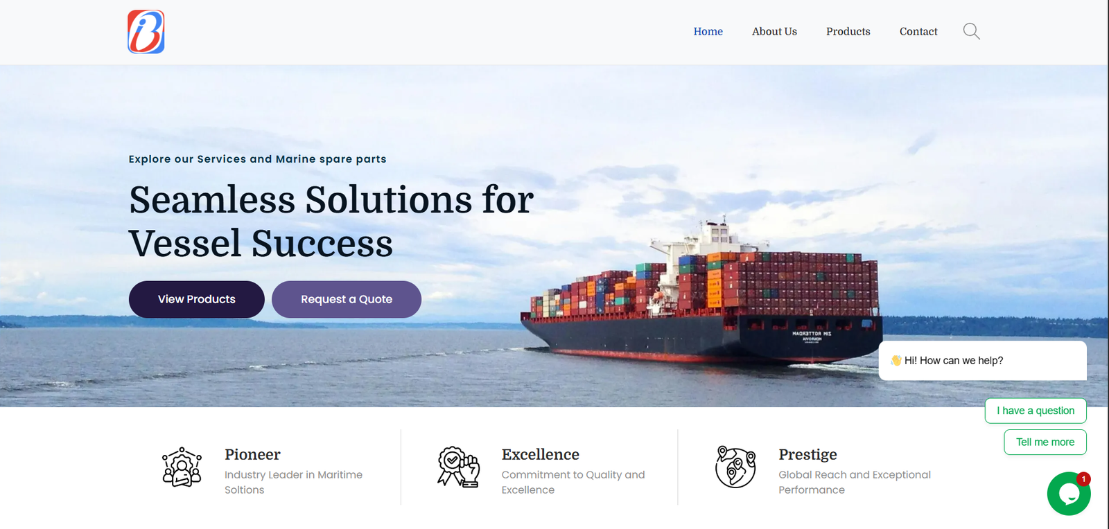 Global Marine Spare Parts Supply Website